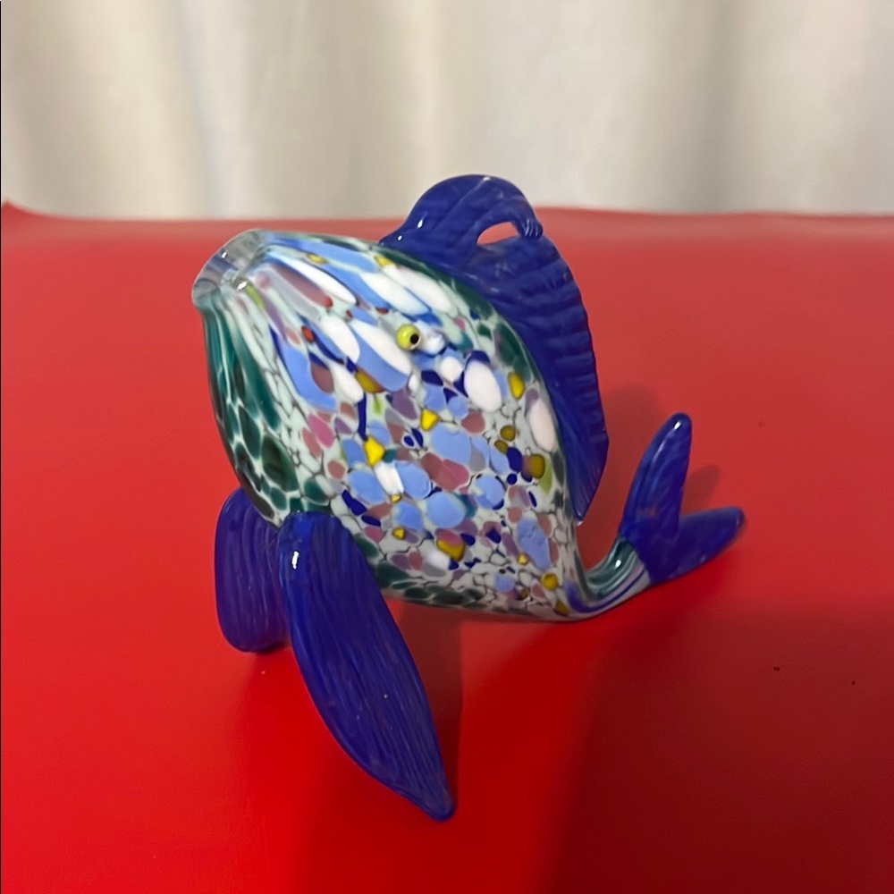 Colorful Glass Fish Figurine